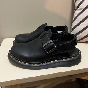 Dr. Martens Jorge II Mules Black Leather - 9